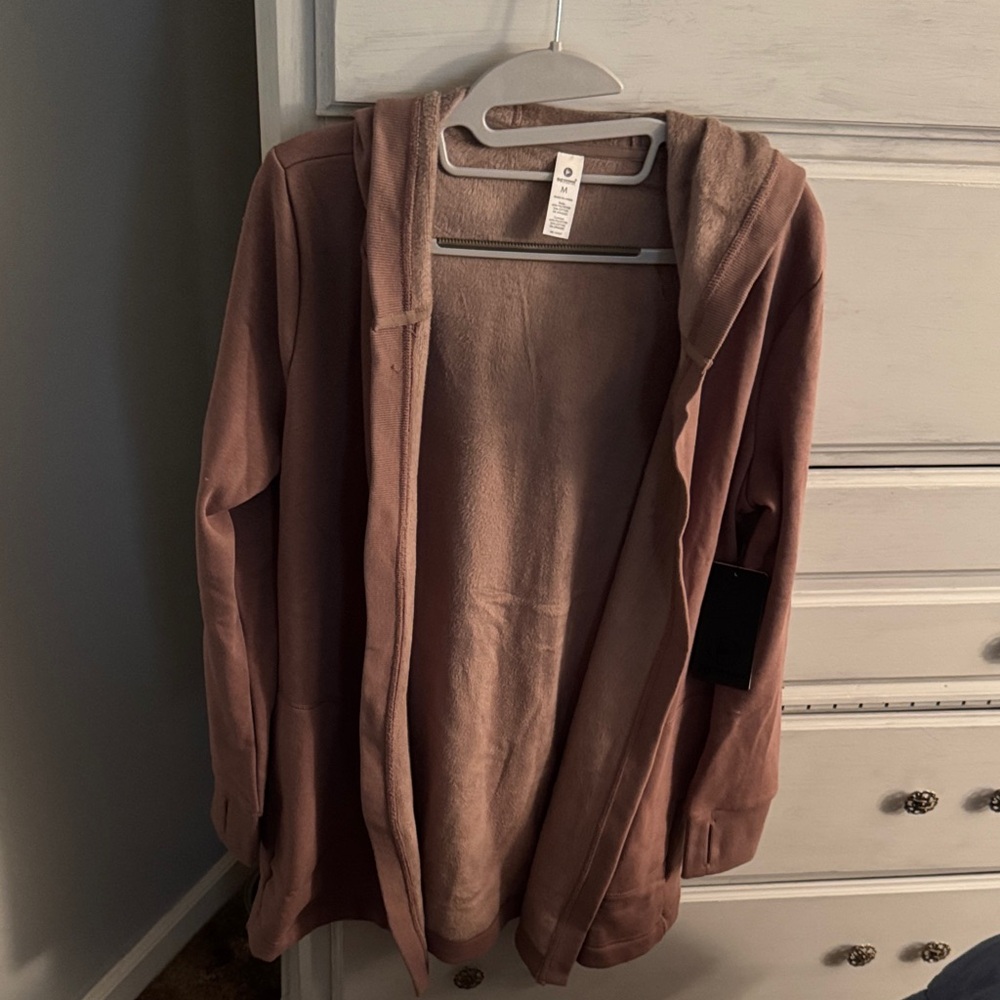 Cozy Brown Hooded Cardigan